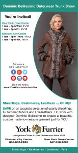 York Furrier to Host Dominic Bellissimo Outerwear Trunk Show
