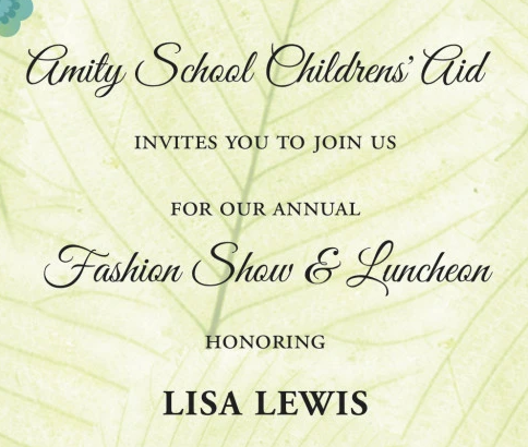 Amity School Childrens' Aid presents Annual Fashion Show & Luncheon