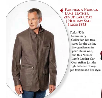 York Furrier featured in Clef Notes Journal for the Arts Holiday Gift Guide
