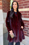 York Furrier Mink Special Order / Red Jewel Red Jewel Mink Shaped Swing Coat
