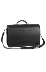 York Furrier Briefcase Black Leather Briefcase By Aston: American Made Superior Quality