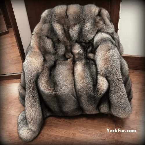 York Furrier Fox Crystal Fox Blanket