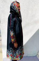 York Furrier Rainwear Floral Rainwear Reversible Walking Coat