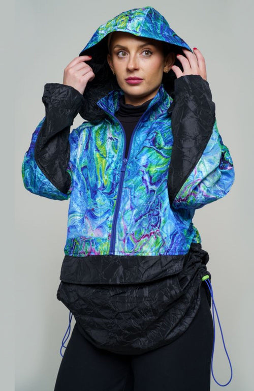 York Furrier Rainwear XS / Green Going Places Rainwear Wind Breaker Pullover