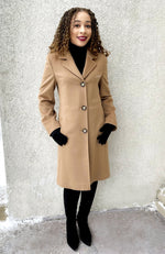 York Furrier Cashmere 8 / Camel Loro Piana Camel Cashmere Walking Coat