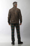 York Furrier Leather Men's Frontier/Cocoa Lamb Leather Jacket