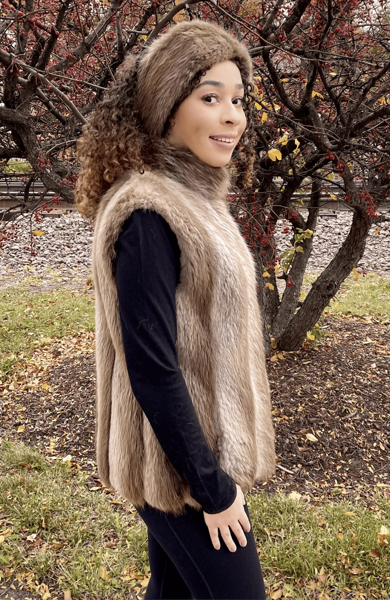 Natural Blond Beaver Vest – York Furrier