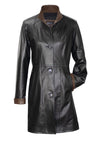 York Furrier Leather 16 / Noir/Rustic Noir/Rustic Lamb Leather Walking Coat