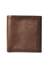 York Furrier Wallet Oak Lamb Leather Steinbeck Hand-Stitched Wallet by Aston