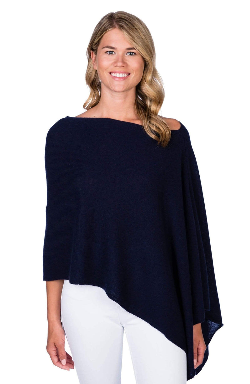 York Furrier Topper Midnight / One size fits most Super Fine 100% Cashmere Dress Topper Poncho