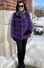 York Furrier Mink 8 / Violet Violet Mink Parka