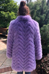 York Furrier Mink 10 / Lilac York Exclusive Lilac Fox Short Coat