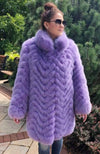 York Furrier Mink 10 / Lilac York Exclusive Lilac Fox Short Coat
